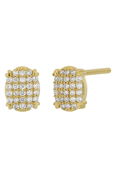 Bony Levy Mika Pavé Diamond Stud Earrings In 18k Yellow Gold