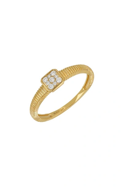 Bony Levy Mika Diamond Stackable Ring In 18k Yellow Gold