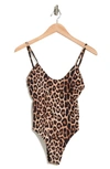 Good American Always Sunny One-piece Swimsuit In Good Leopard003