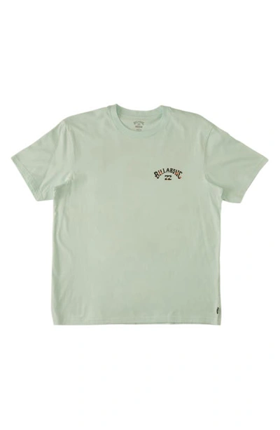Billabong Arch Fill Cotton Graphic T-shirt In Seaglass
