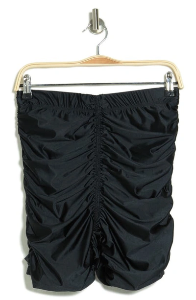 Good American Ruched Bike Shorts In Black001