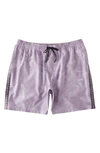 Billabong Surftrek Elastic Waist Shorts In Purple Ash