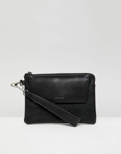 Matt & Nat Vegan Leather Maya Large Vintage Wallet - Black