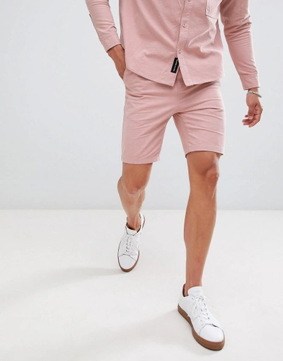 Native Youth Two-piece Pleated Shorts-pink