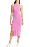 Beyond Yoga Ease Into It Midi Tank Dress In Hibiscus Pink