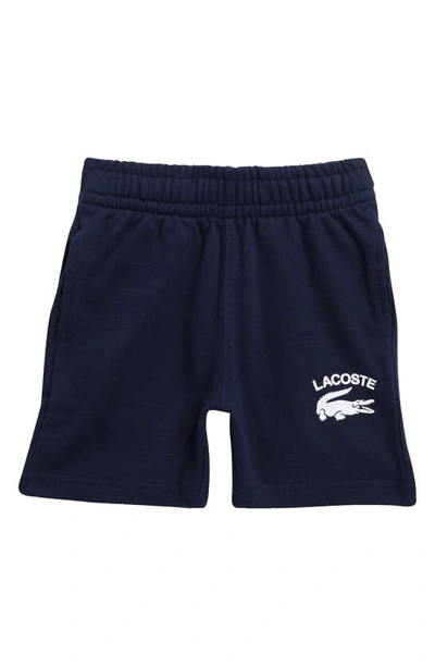 Lacoste Kids' Cotton Shorts In Marine