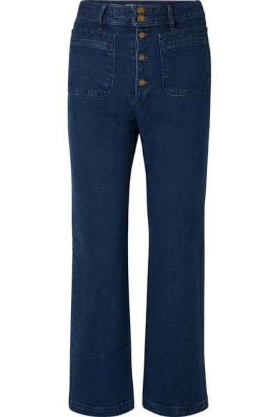 Apiece Apart Marston High-rise Straight-leg Jeans In Indigo