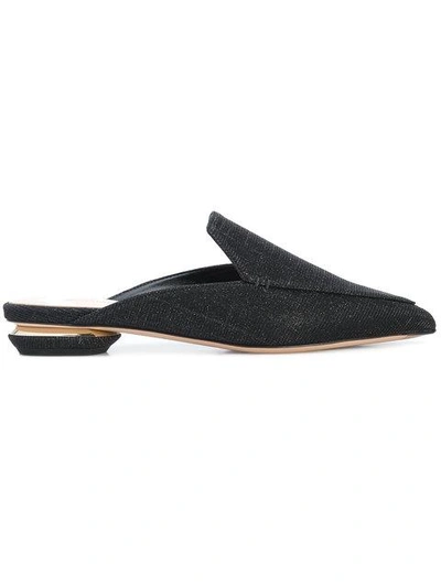 Nicholas Kirkwood Beya Flat Mule In Black