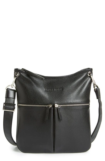 Longchamp Le Foulonn&eacute; Flat Crossbody Bag In Black