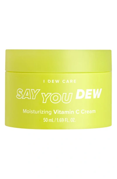 I Dew Care Say You Dew Moisturizing Cream In White