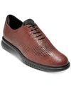 Cole Haan Men's 2.zerogrand Laser Wingtip Oxfords Men's Shoes In Hickory Textured Leather