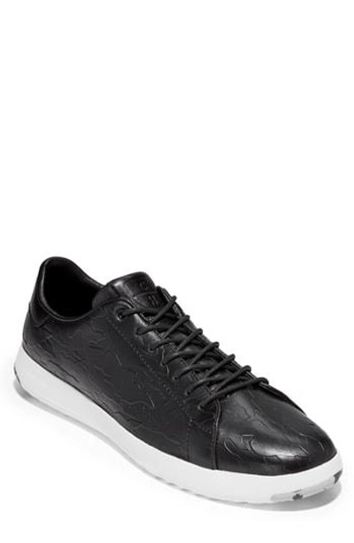 Cole Haan Men's Grandpro Tennis Sneaker Men's Shoes In Black Camo Embossed