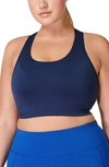 Sweaty Betty Stamina Racerback Sports Bra In Navy Blue