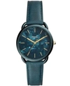 Fossil Women's Tailor Teal Leather Strap Watch 35mm