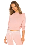 Cotton Citizen Milan Light Pink Cotton Sweatshirt In Blush