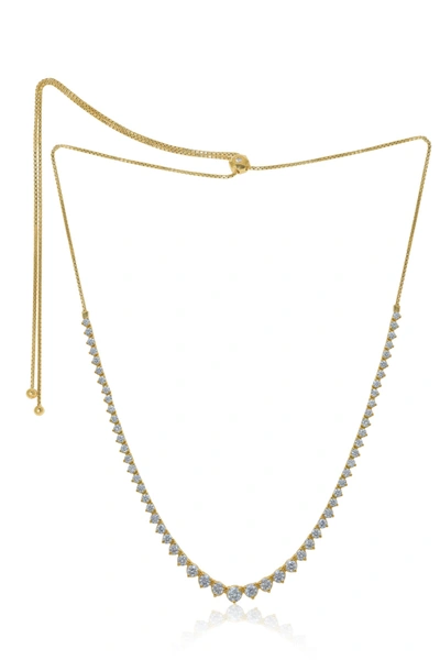 Diana M. Necklaces 14k Yg With 3.50cts Of Diamonds Bolo Deasigh In Yellow