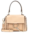 Chloé Chloe Mini Faye Calfskin & Suede Day Bag In Neutrals In Beige