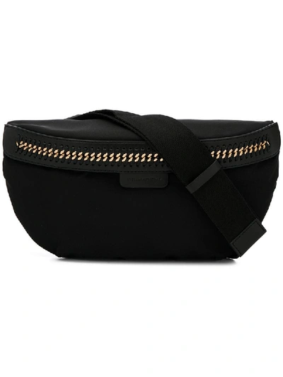 Stella Mccartney Falabella Go Nylon Belt Bag In Black