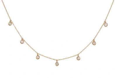 Diana M. 14 Kt Yellow Gold, 17" Diamonds-by-the-yard Necklace Featuring 0.75 Cts Tw Round Diamonds