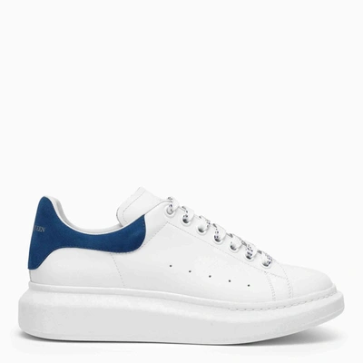 Alexander Mcqueen White/blue Oversize Sneakers In Bianco