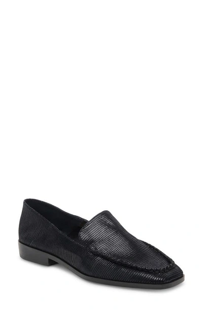 Dolce Vita Beny Loafer In Onyx Embossed Leather