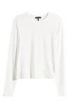 Rag & Bone Luca Slim Fit Turtleneck Top In White