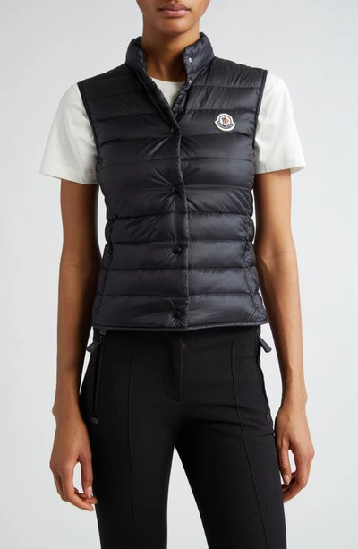 Moncler Liane Quilted Down Puffer Vest In Black