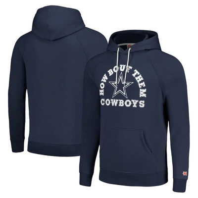 Homage Unisex   Navy Dallas Cowboys Hyperlocal Raglan Pullover Hoodie