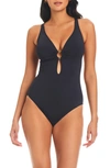 Bleu By Rod Beattie Ring Me Up One-piece Swimsuit In Black