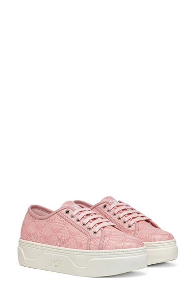 Mcm Skyward Platform Sneaker In Pink