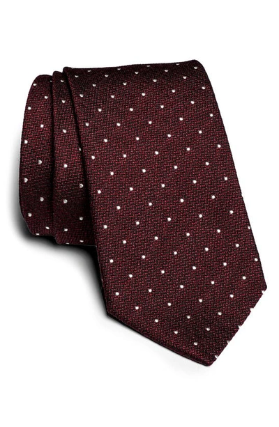 Jack Victor Cotton Blend Tie In Purple