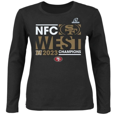 Fanatics Branded  Black San Francisco 49ers 2023 Nfc West Division Champions Plus Size Conquer Long
