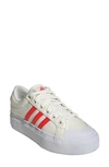 Adidas Originals Bravado 2.0 Platform Skate Sneaker In Off White/ Off White/ White