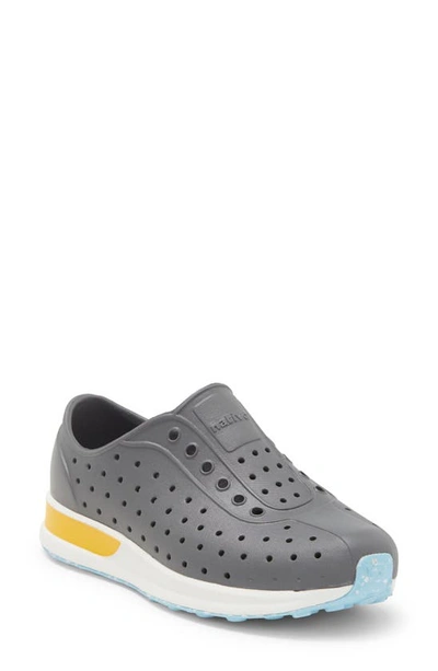 Native Shoes Kids' Robbie Sugarlite Slip-on Sneaker In Double Grey/ Shell White