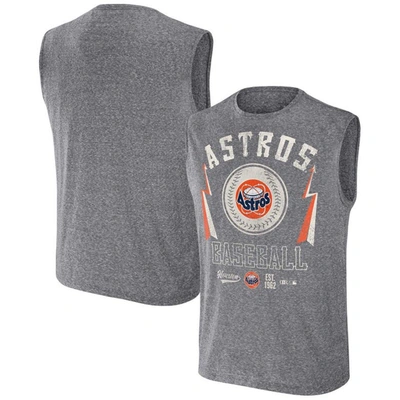 Darius Rucker Collection By Fanatics Charcoal Houston Astros Muscle Tank Top