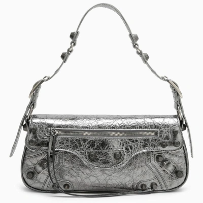 Balenciaga Le Cagole Sling Bag Small Silver In Metal