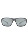 Nike 64mm  Adrenaline Modified Sunglasses In Matte Grey Silver