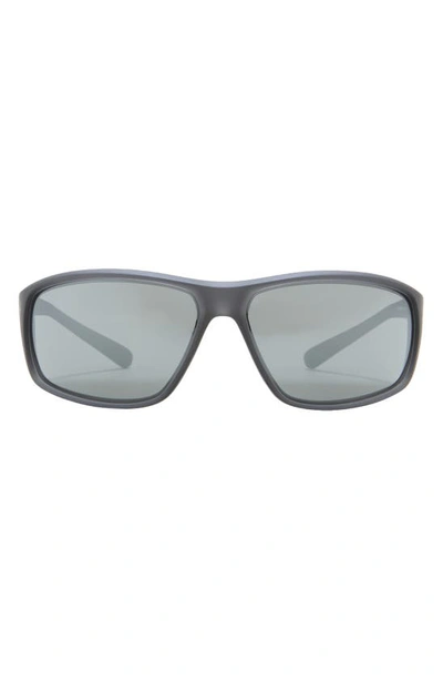 Nike 64mm  Adrenaline Modified Sunglasses In Matte Grey Silver