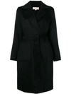 Michael Michael Kors Michael By Michael Kors Coat Belt In Black