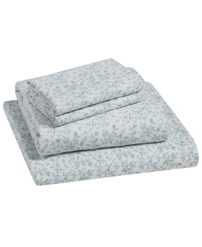 Tahari Home Flora 100% Cotton Flannel 4-pc. Sheet Set, Queen In Sage