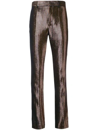 Haider Ackermann Striped Trousers In Black