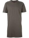 Rick Owens Drkshdw Long T-shirt In Grey