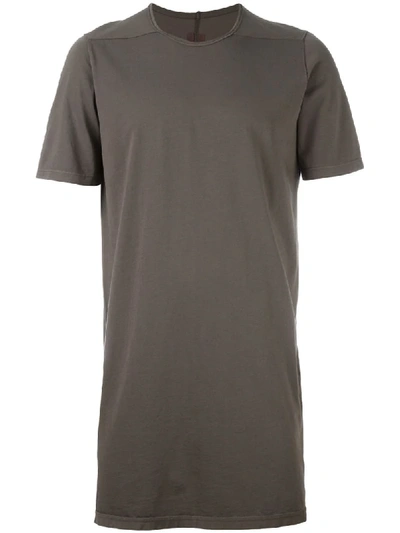 Rick Owens Drkshdw Long T-shirt In Grey