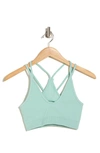 Fp Movement Free Throw Strappy Sports Bra In Aquifer