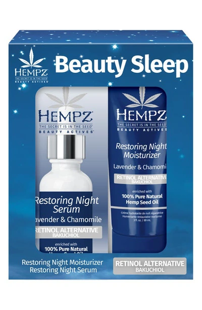 Hempz Beauty Sleep 2-piece Skin Care Gift Set In White