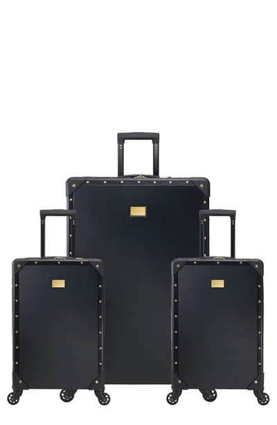 Vince Camuto Jania 2.0 3-piece Spinner Luggage Set In Black