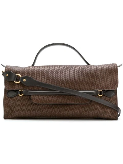 Zanellato Embossed Nina Bag In Brown