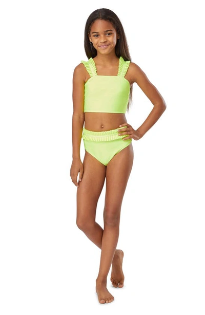 Habitual Kids' Girl's So Fantasy Two-piece Swimsuit In Yellow