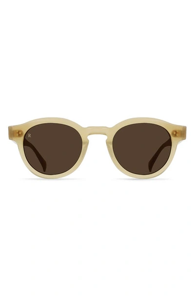 Raen Zelti Polarized Round Sunglasses In Villa/ Vibrant Brown
