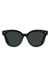 Raen Nikol Polarized Round Sunglasses In Recycled Black/ Green Polar